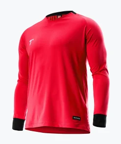 Flash Sale Bluza bramkarska czerwona Koszulki I Spodenki