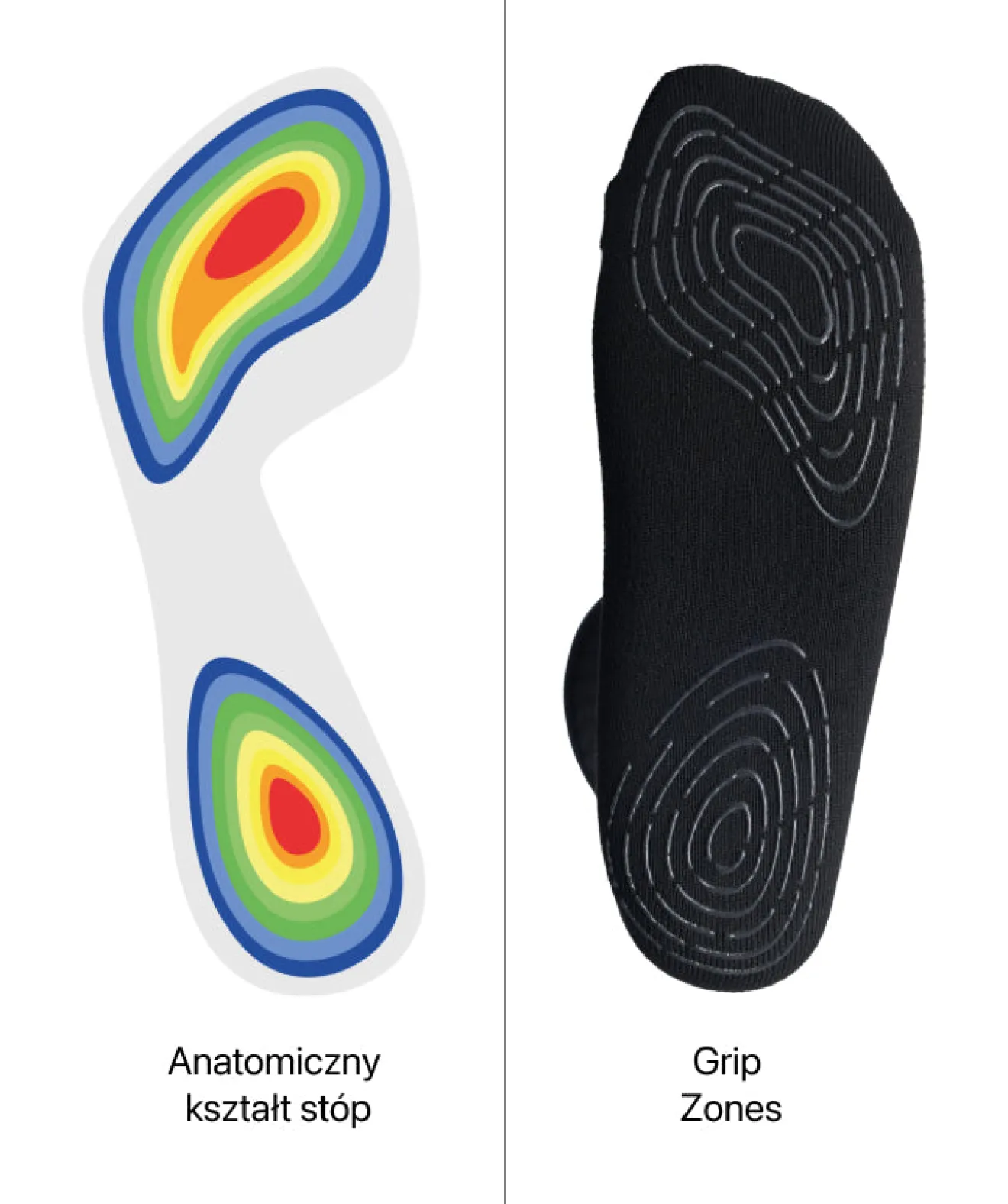 Best Grip Socks - czarne Skarpety I Getry