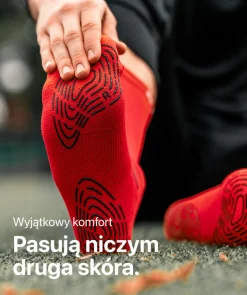 Online Grip Socks - czerwony Skarpety I Getry