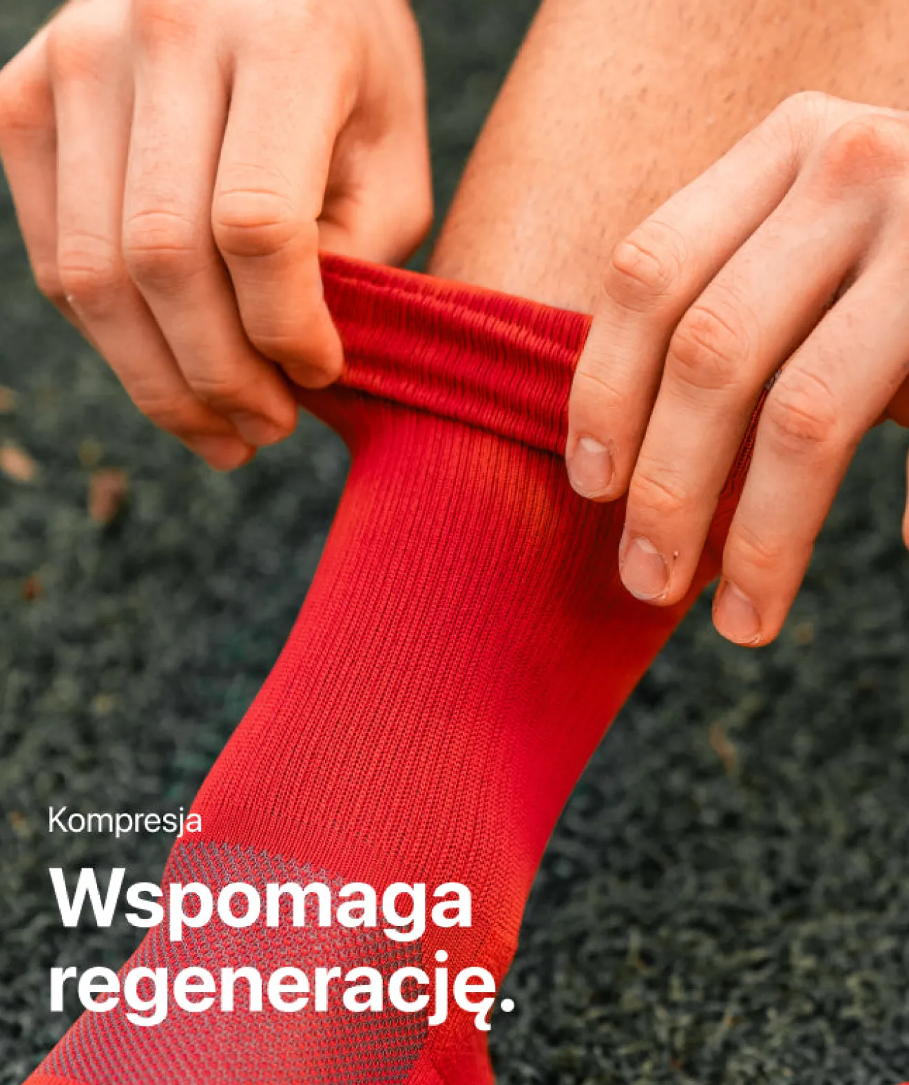 Online Grip Socks - czerwony Skarpety I Getry
