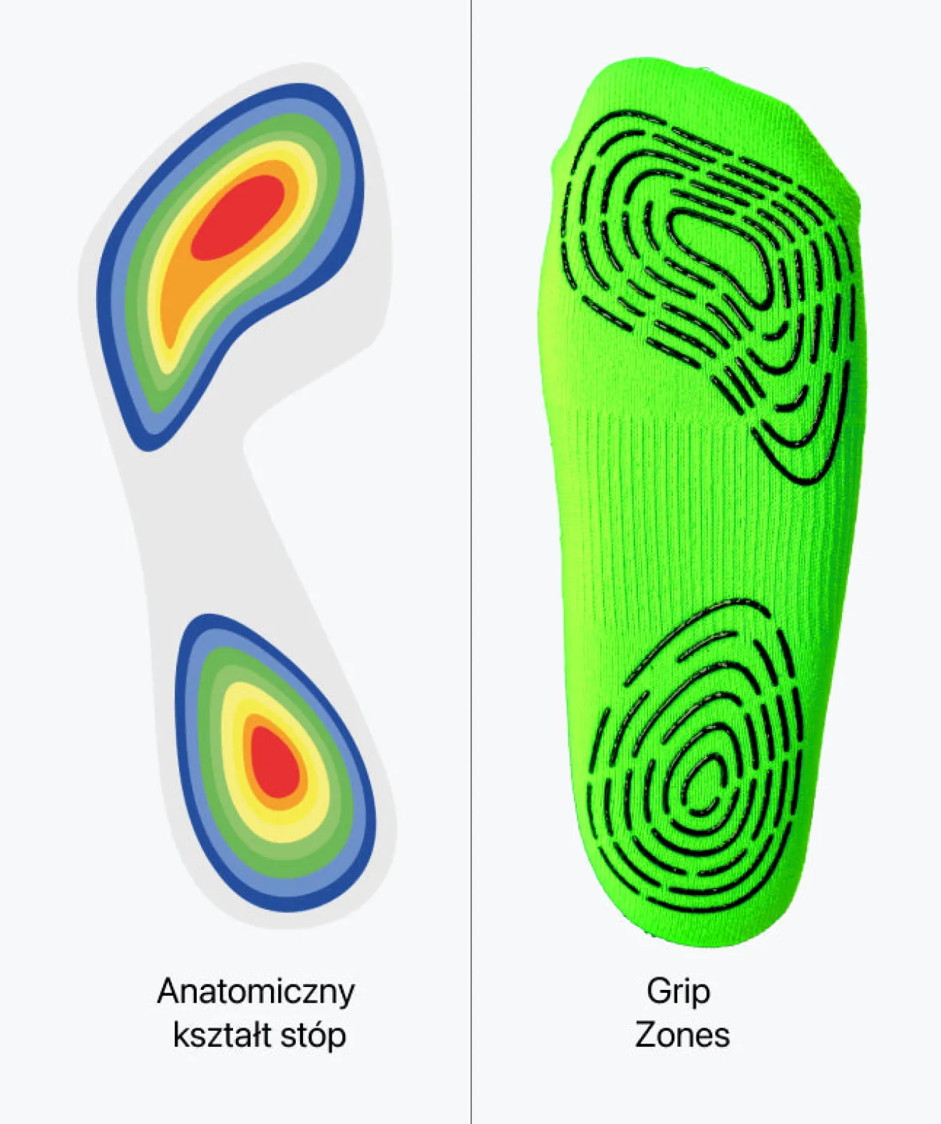 Store Grip Socks - jasnozielony Skarpety I Getry