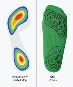 New Grip Socks - zielony Skarpety I Getry