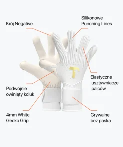 Outlet Rebel 2.0 White-Out Junior Pro (FP) Rękawice Juniorskie | Z Usztywniaczami